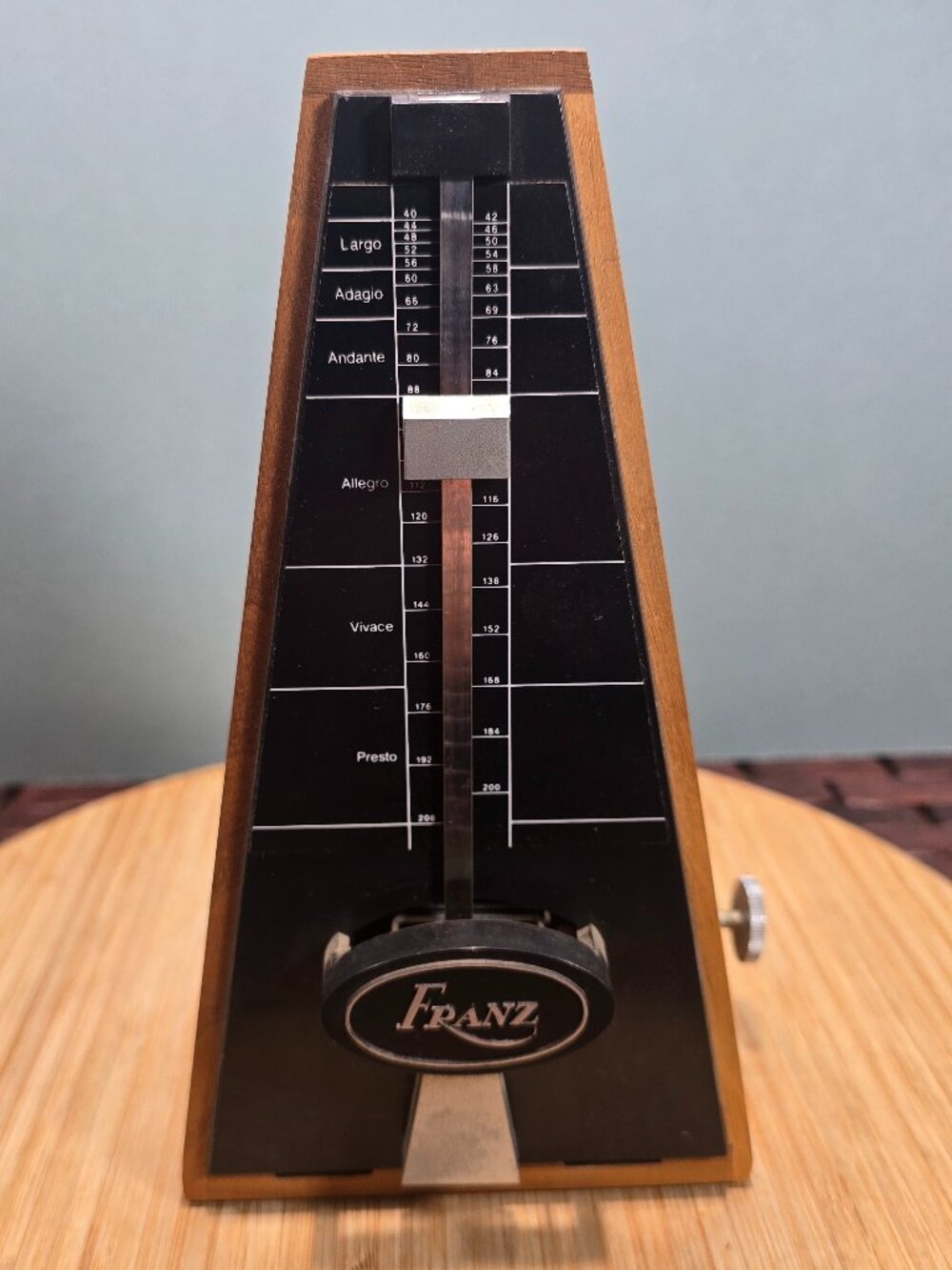Franz Wooden Metronome in Black and Brown